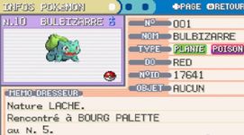 une photo d'Ã©cran de Pokemon Vert Feuille sur Nintendo Game Boy Advance